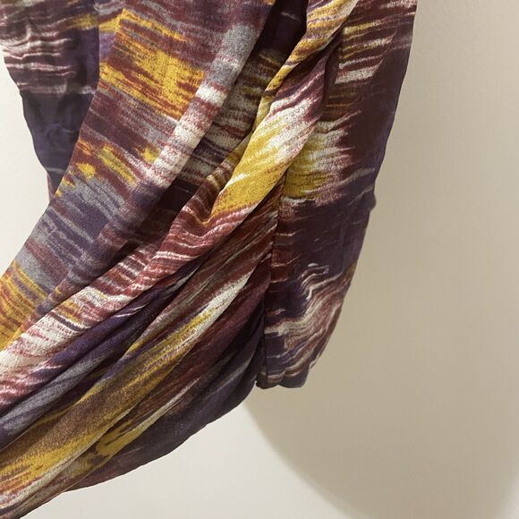 Classiques Entier Womens Silk Blend Wrap V Nexk Ruched Side Sleeveless Top Sz 3X - Picture 4 of 8